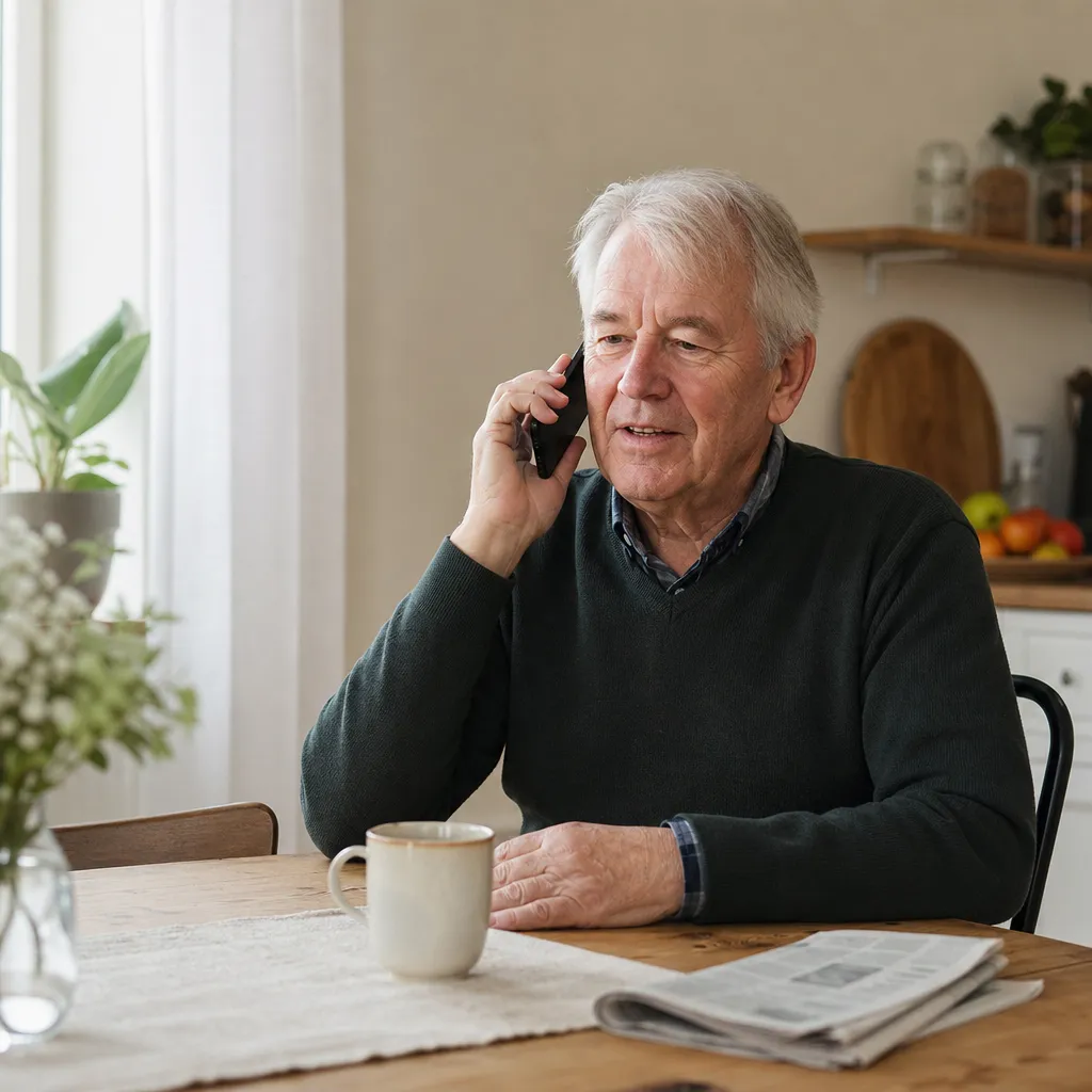 Pensionär ringer Fellos kundtjänst för hjälp med sitt seniorabonnemang